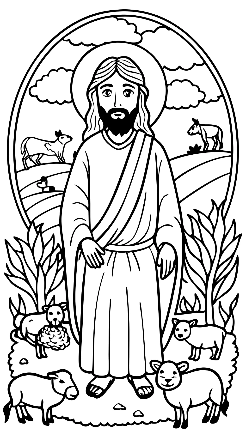 jesus coloring page